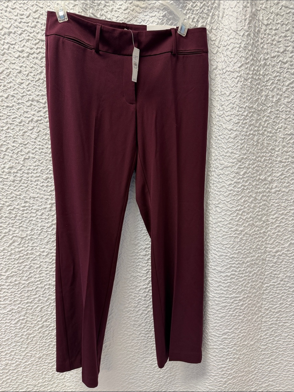LOFT Men's Dress Pants in Burgundy Wine
